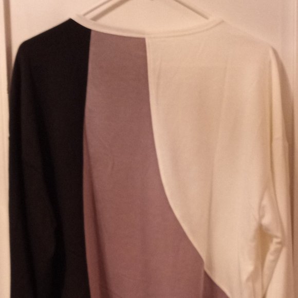 New Women’s Multi Color ETCYY NEW Color Block Blouse - Picture 2 of 2